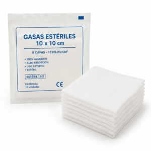 gasas estériles 10x10