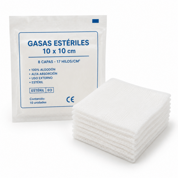gasas estériles 10x10