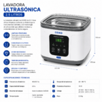 Lavadora Ultrasónica de 2.5 litros - Imagen 4