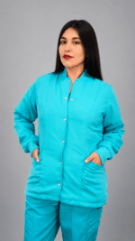 Cardigan de mujer color celeste - Imagen 2