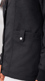 Chaqueta Médica Premium Negra para Mujer - Imagen 4
