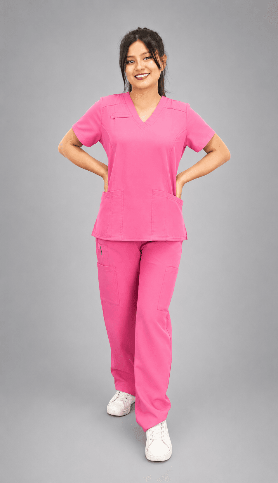 Pantalón Médico Cargo Rosado Premium para Mujer Pantalón Médico Cargo Rosado Premium para Mujer