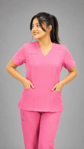 Pantalón Médico Cargo Rosado Premium para Mujer
