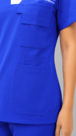 Uniforme Médico Azul Rey Premium con Bolsillos Multifuncionales