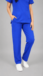 Uniforme Médico Azul Rey Premium con Bolsillos Multifuncionales