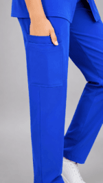 Uniforme Médico Azul Rey Premium con Bolsillos Multifuncionales