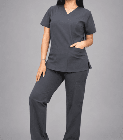 Uniforme Médico Gris Grafito Premium para Mujer